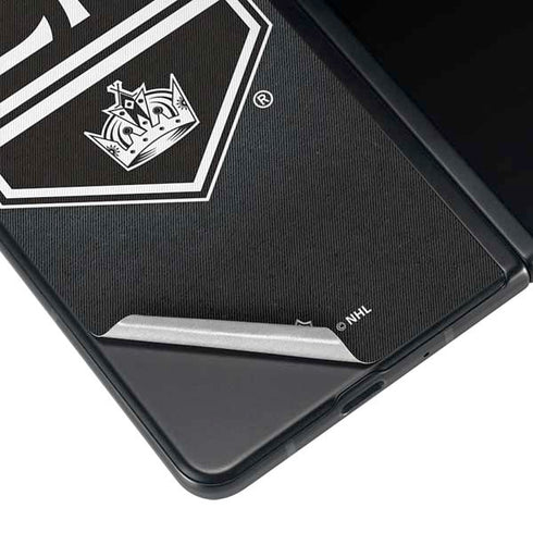 NHL Los Angeles Kings Black Background Galaxy Z Fold4 5G Skin